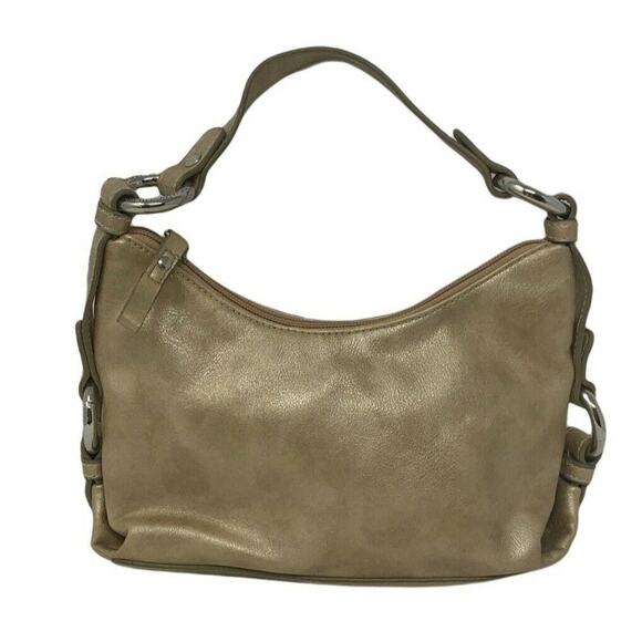 Tommy Hilfiger Y2K gold mini leather handbag - Picture 1 of 7